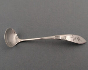 Frank Whiting Sterling Silver Mustard Ladle 3-3/4" Monogramed